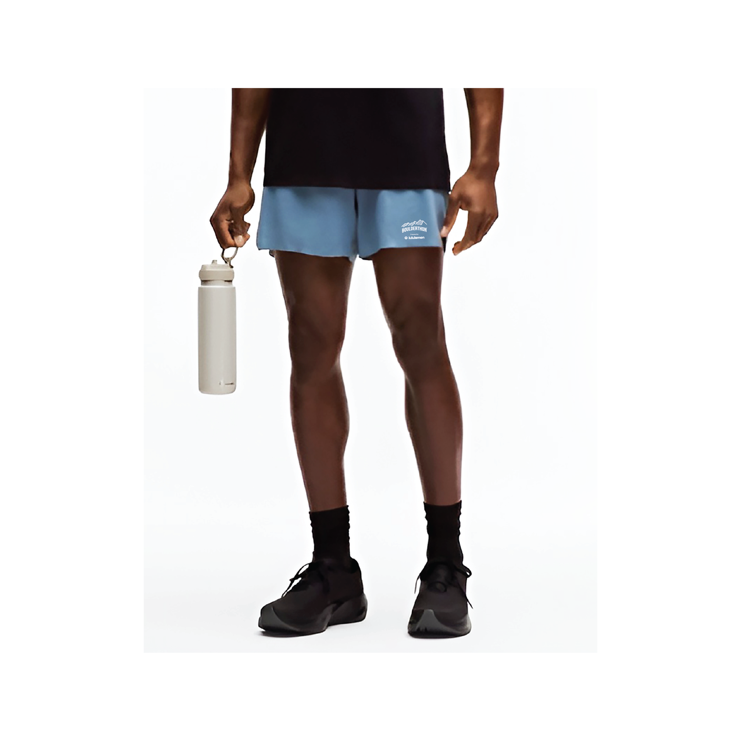 Men's Fast and Free Running Short Lined 5" - Steel Blue