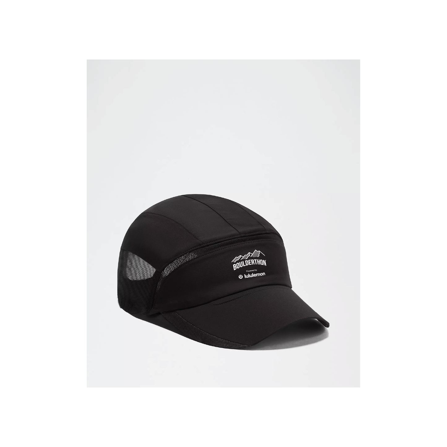 Mesh Paneled Run Hat - Black